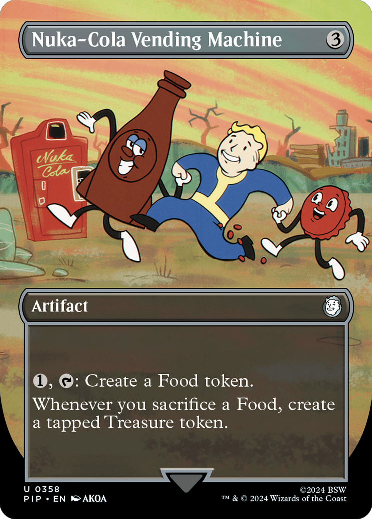 Image of Nuka-Cola Vending Machine (Borderless) (PIP-358) - Fallout (Borderless) Foil