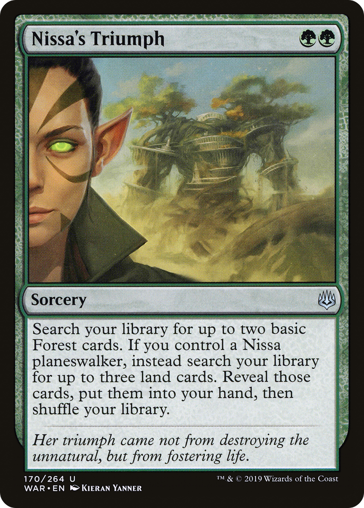 Image of Nissa's Triumph (WAR-170) - War of the Spark Foil