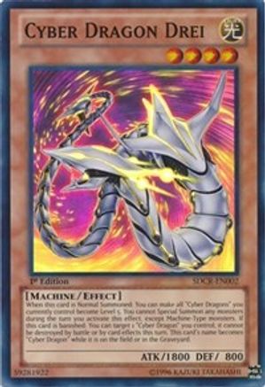 Image of Cyber Dragon Drei (SDCR-EN002) - Structure Deck: Cyber Dragon Revolution 1st Edition