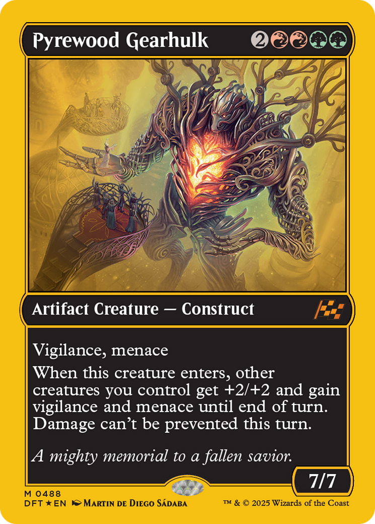 Image of Pyrewood Gearhulk (First-Place Foil) (DFT-488) - Aetherdrift Foil