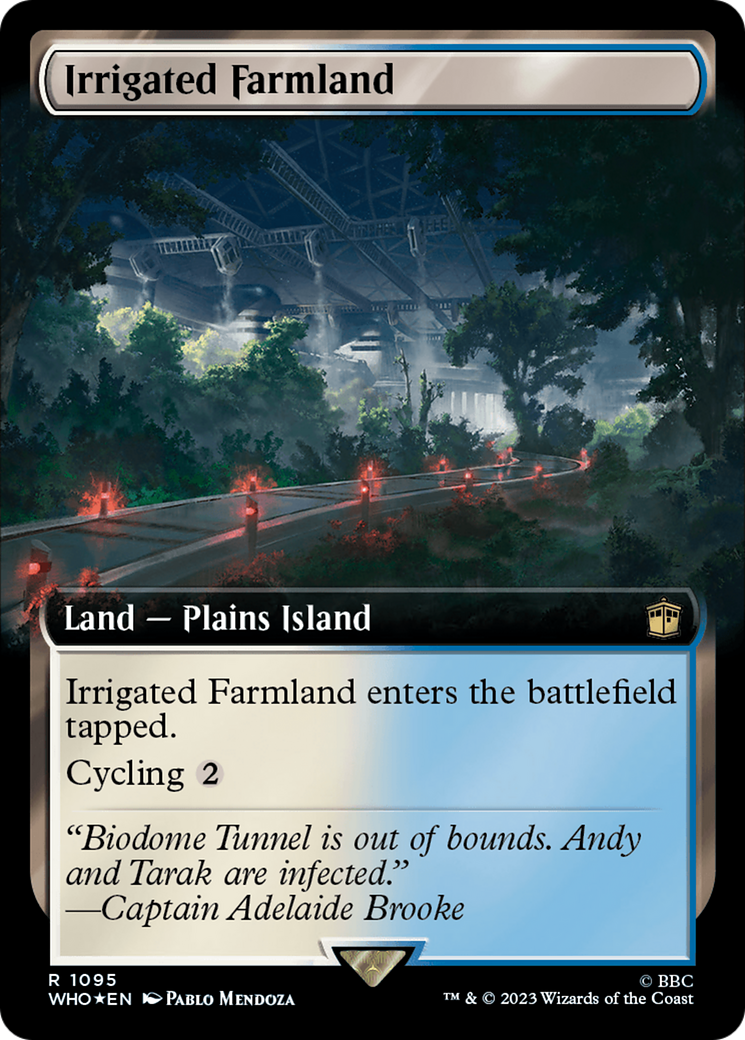 Image of Irrigated Farmland (Extended Art) (Surge Foil) (WHO-1095) - Doctor Who: (Extended Art) Foil