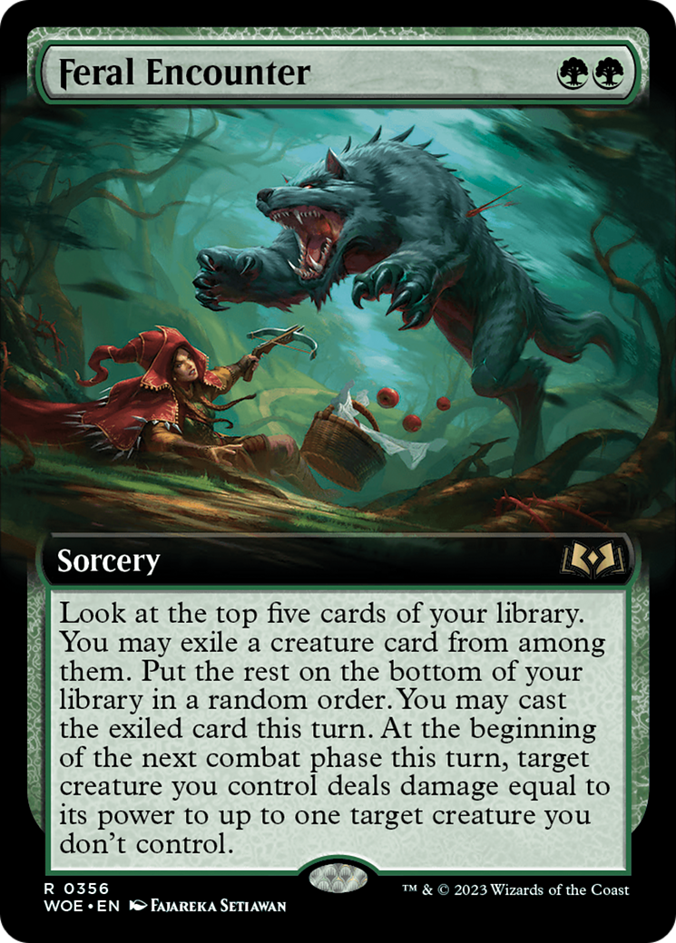 Image of Feral Encounter (Extended Art) (WOE-356) - Wilds of Eldraine: (Extended Art)