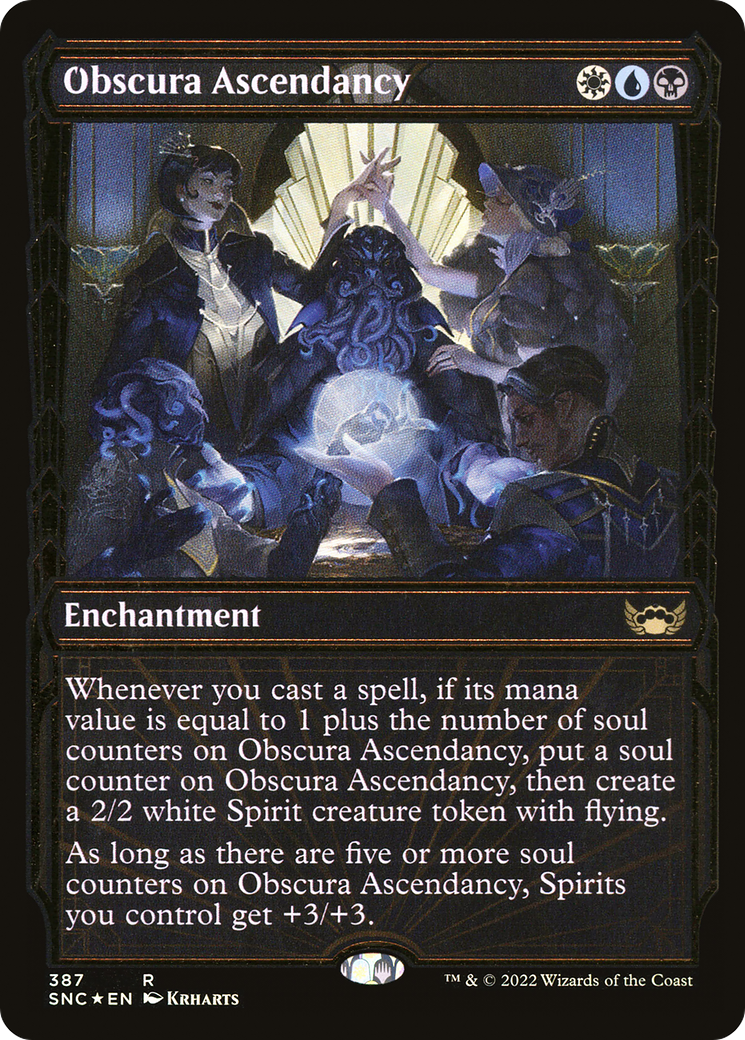 Image of Obscura Ascendancy (Gilded Foil) (SNC-387) - Streets of New Capenna: (Showcase) Foil