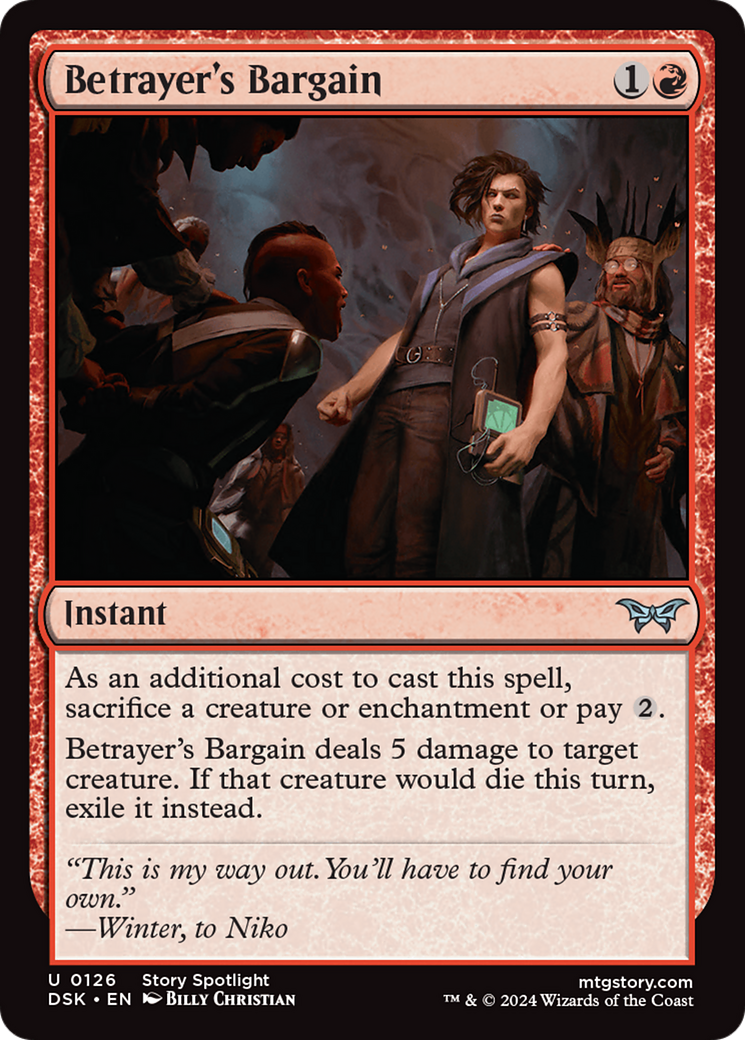 Image of Betrayer's Bargain (DSK-126) - Duskmourn: House of Horror