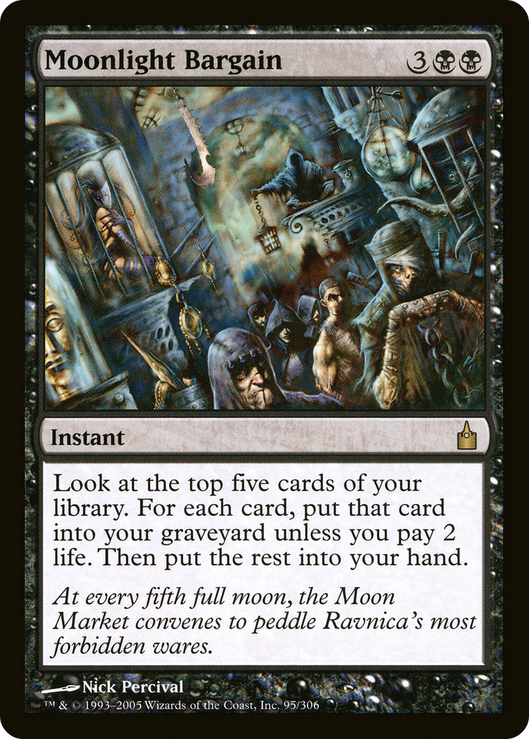 Image of Moonlight Bargain (RAV-095) - Ravnica: City of Guilds Foil