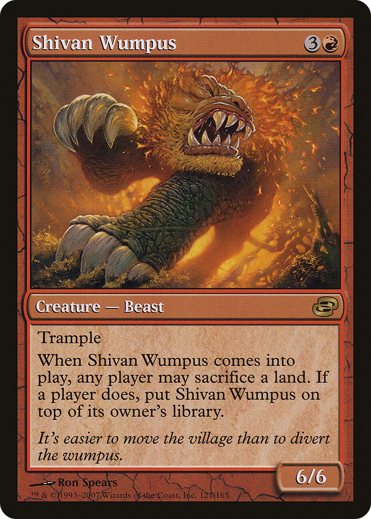 Image of Shivan Wumpus (PLC-121) - Planar Chaos: (colorshifted)