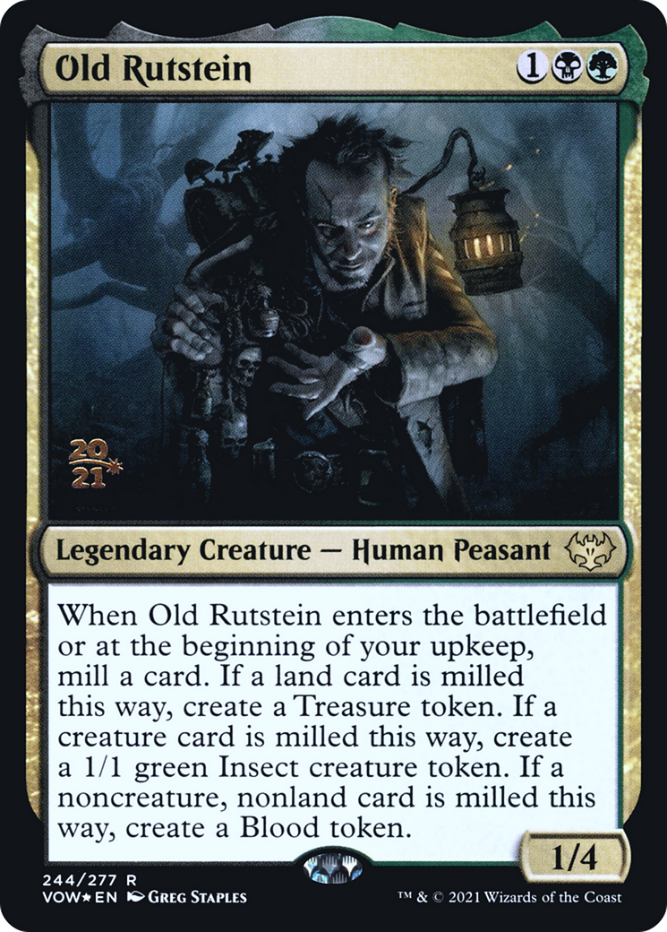Image of Old Rutstein (PRE-244) - Innistrad: Crimson Vow Promos Foil