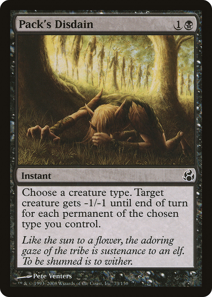 Image of Pack's Disdain (MOR-073) - Morningtide Foil