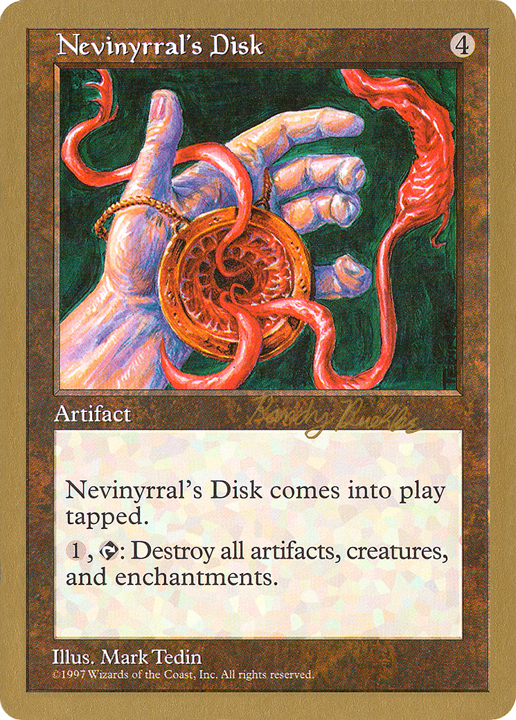 Image of Nevinyrral's Disk - 1998 Randy Buehler (5ED) (WCD-) - World Championship Decks 1998