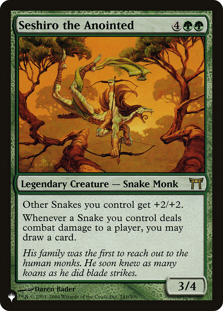 Image of Seshiro the Anointed (LIST-241/306) - The List