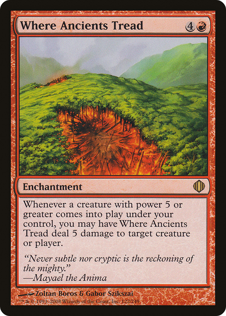 Image of Where Ancients Tread (ALA-122) - Shards of Alara Foil