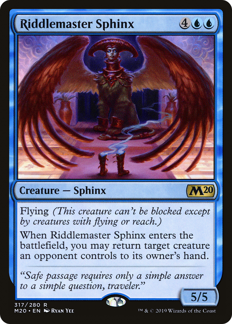 Image of Riddlemaster Sphinx (M20-317) - Core Set 2020