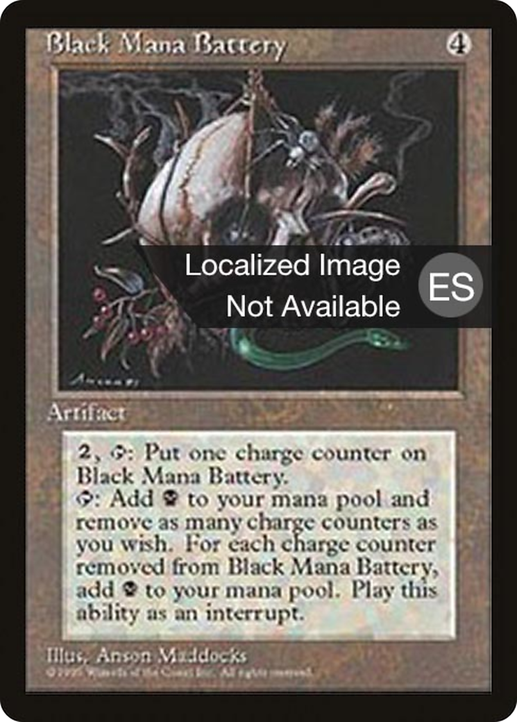 Image of Black Mana Battery (4BB-) - Fourth Edition Foreign Black Border