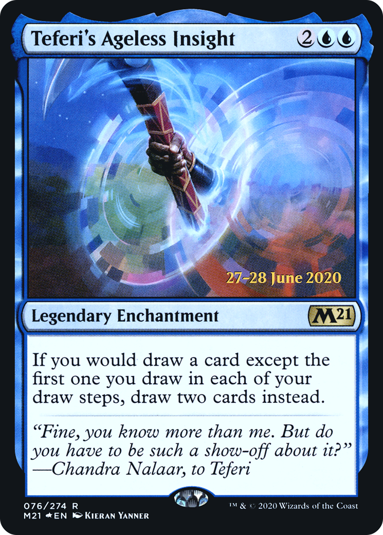 Image of Teferi's Ageless Insight (PRE-76S) - Core Set 2021 Promos Foil