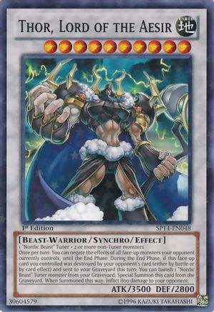 Image of Thor, Lord of the Aesir (Starfoil) (SP14-EN048) - Star Pack 2014 1st Edition