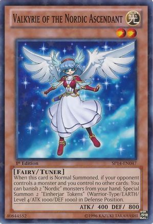 Image of Valkyrie of the Nordic Ascendant (Starfoil) (SP14-EN047) - Star Pack 2014 1st Edition