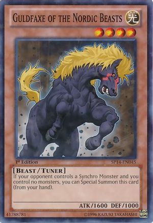 Image of Guldfaxe of the Nordic Beasts (Starfoil) (SP14-EN045) - Star Pack 2014 1st Edition