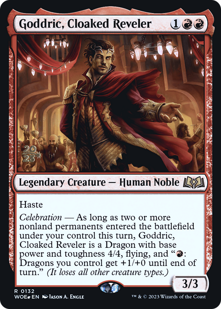 Image of Goddric, Cloaked Reveler (PRE-132) - Wilds of Eldraine Promos Foil