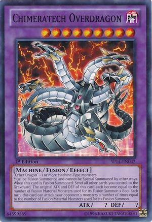 Image of Chimeratech Overdragon (Starfoil) (SP14-EN043) - Star Pack 2014 1st Edition
