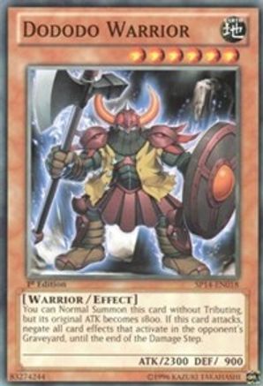 Image of Dododo Warrior (SP14-EN018) - Star Pack 2014 1st Edition