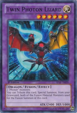 Image of Twin Photon Lizard (Starfoil) (SP14-EN020) - Star Pack 2014 1st Edition