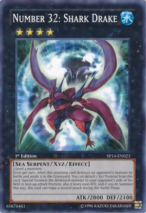 Image of Number 32: Shark Drake (Starfoil) (SP14-EN023) - Star Pack 2014 1st Edition