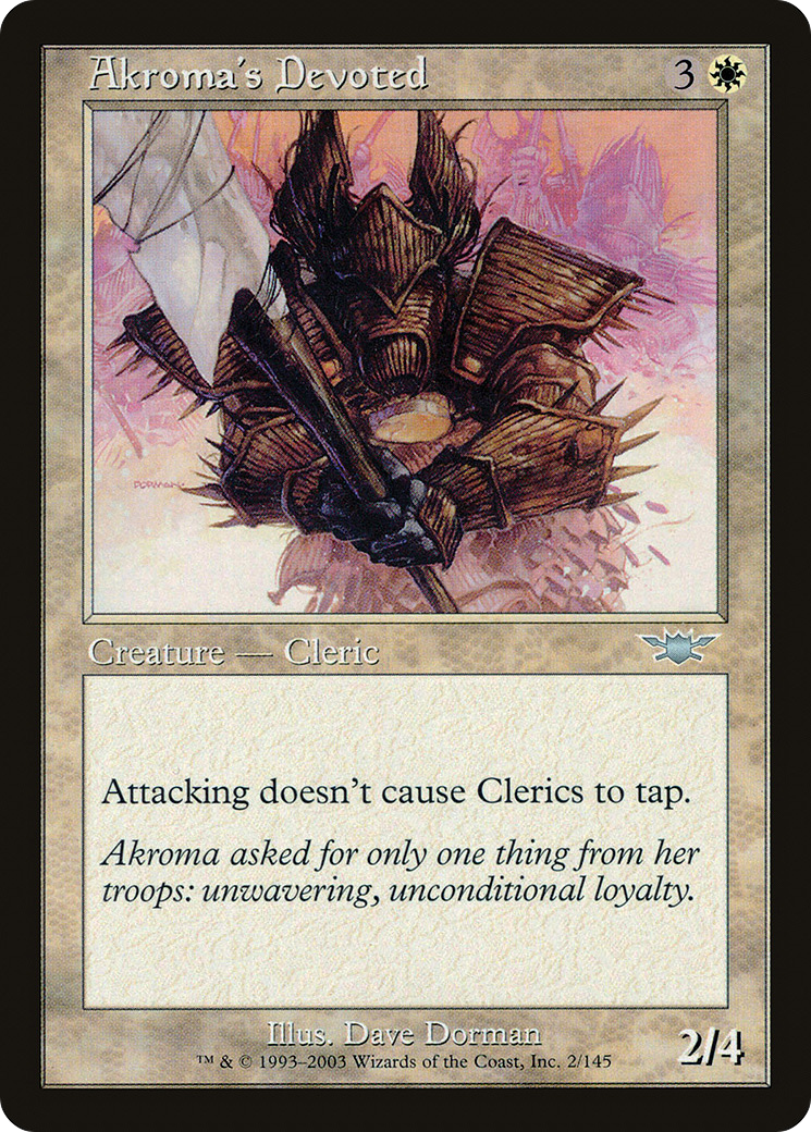 Image of Akroma's Devoted (LGN-002) - Legions Foil