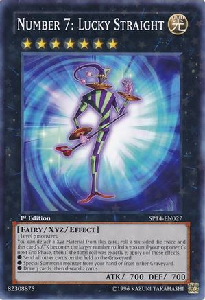 Image of Number 7: Lucky Straight (Starfoil) (SP14-EN027) - Star Pack 2014 1st Edition