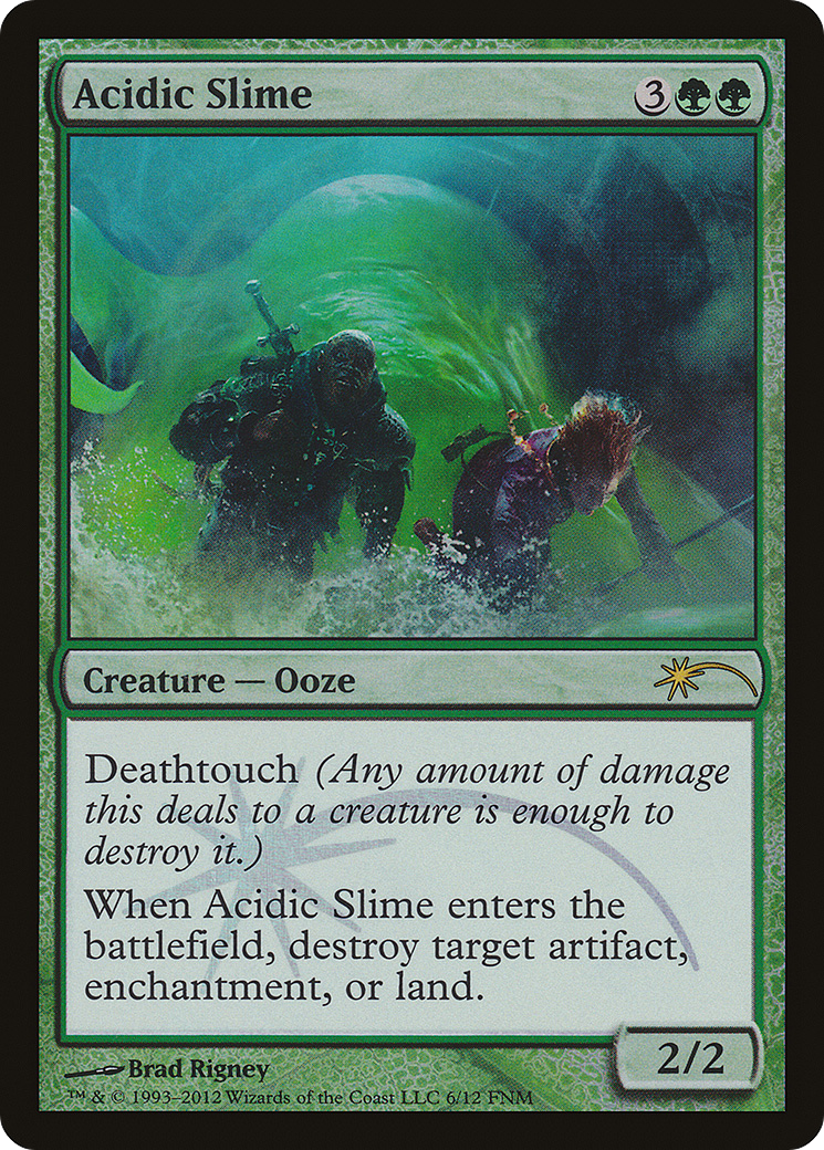 Image of Acidic Slime (FNM-006) - Friday Night Magic 2012 Foil