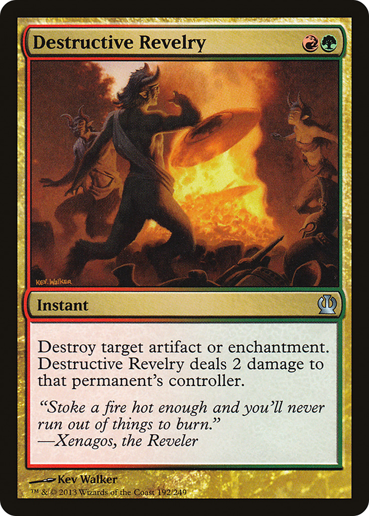 Image of Destructive Revelry (THS-192) - Theros Foil