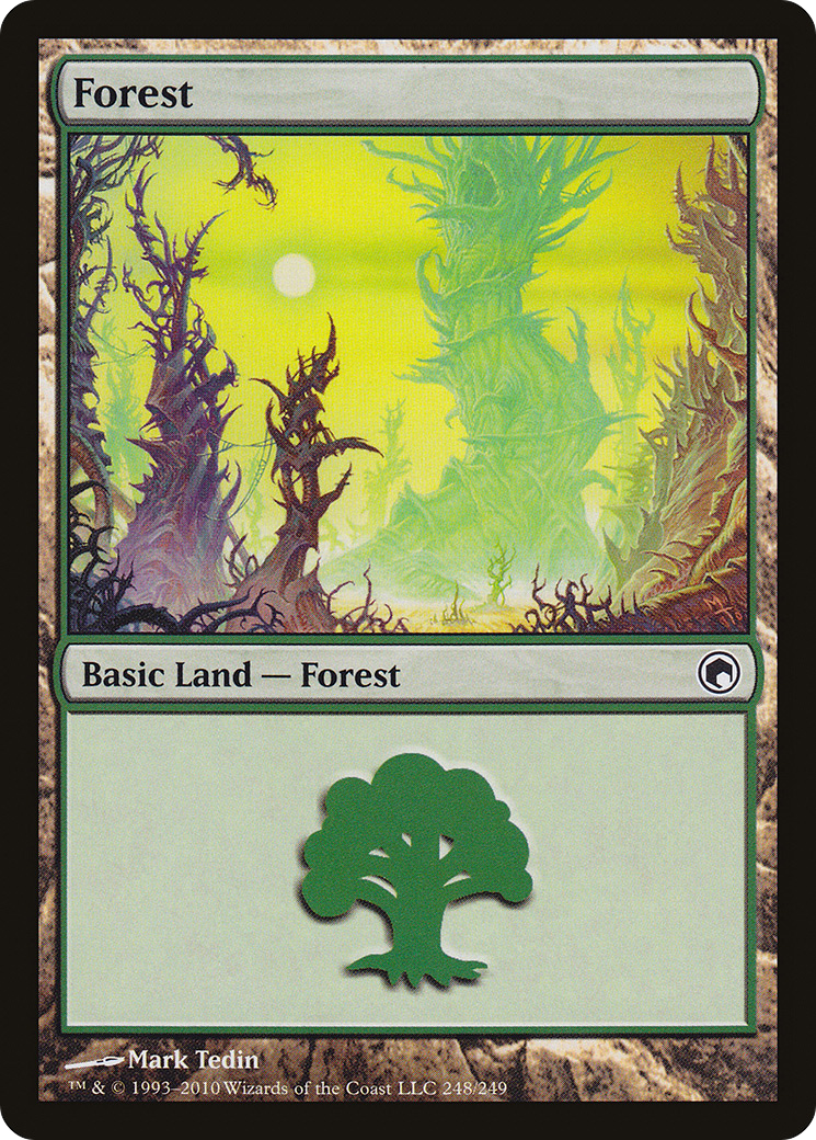 Image of Forest (248) (SOM-248) - Scars of Mirrodin Foil