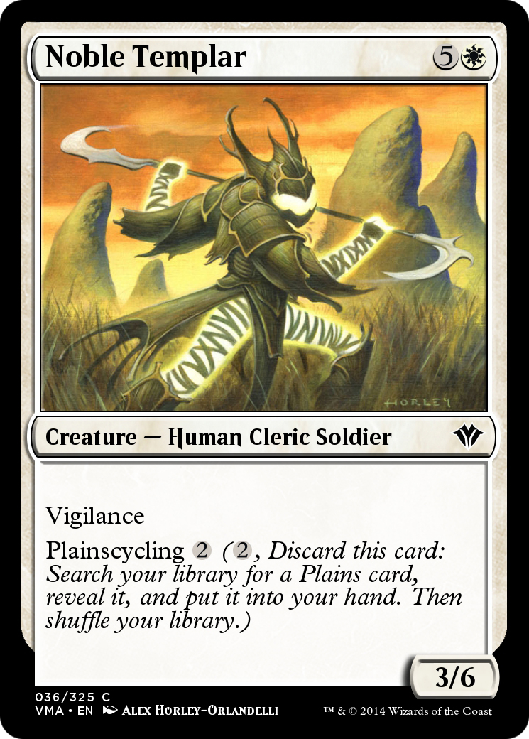 Image of Noble Templar (VMA-036) - Vintage Masters Foil