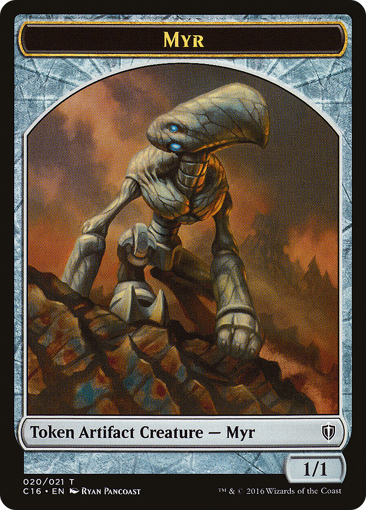 Image of Myr // Bird (002) Double-Sided Token (C16-020) - Commander 2016 Tokens