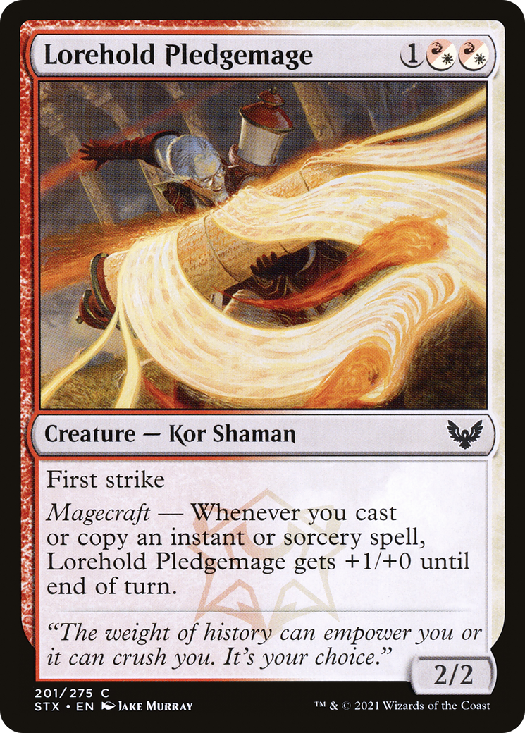 Image of Lorehold Pledgemage (STX-201) - Strixhaven: School of Mages