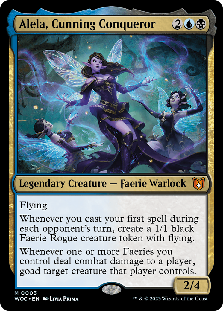 Image of Alela, Cunning Conqueror (WOC-003) - Wilds of Eldraine Commander