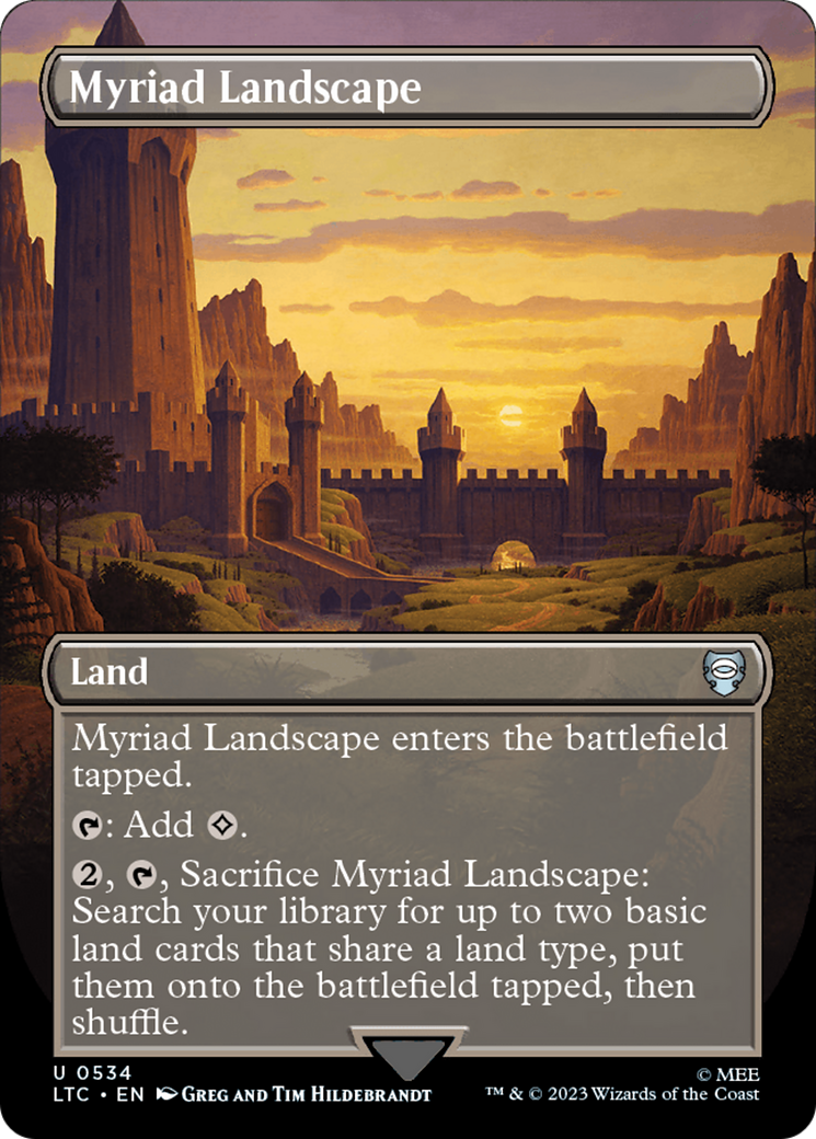 Image of Myriad Landscape (Borderless) (LTC-534) - Tales of Middle-earth Commander (Borderless)