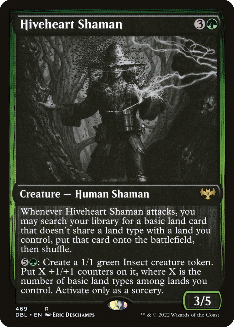 Image of Hiveheart Shaman (DBL-469) - Innistrad: Double Feature Foil