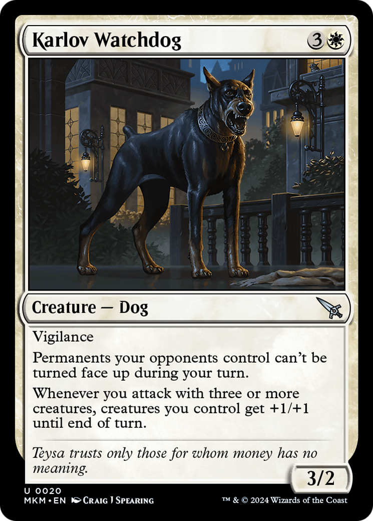 Image of Karlov Watchdog (MKM-020) - Murders at Karlov Manor Foil