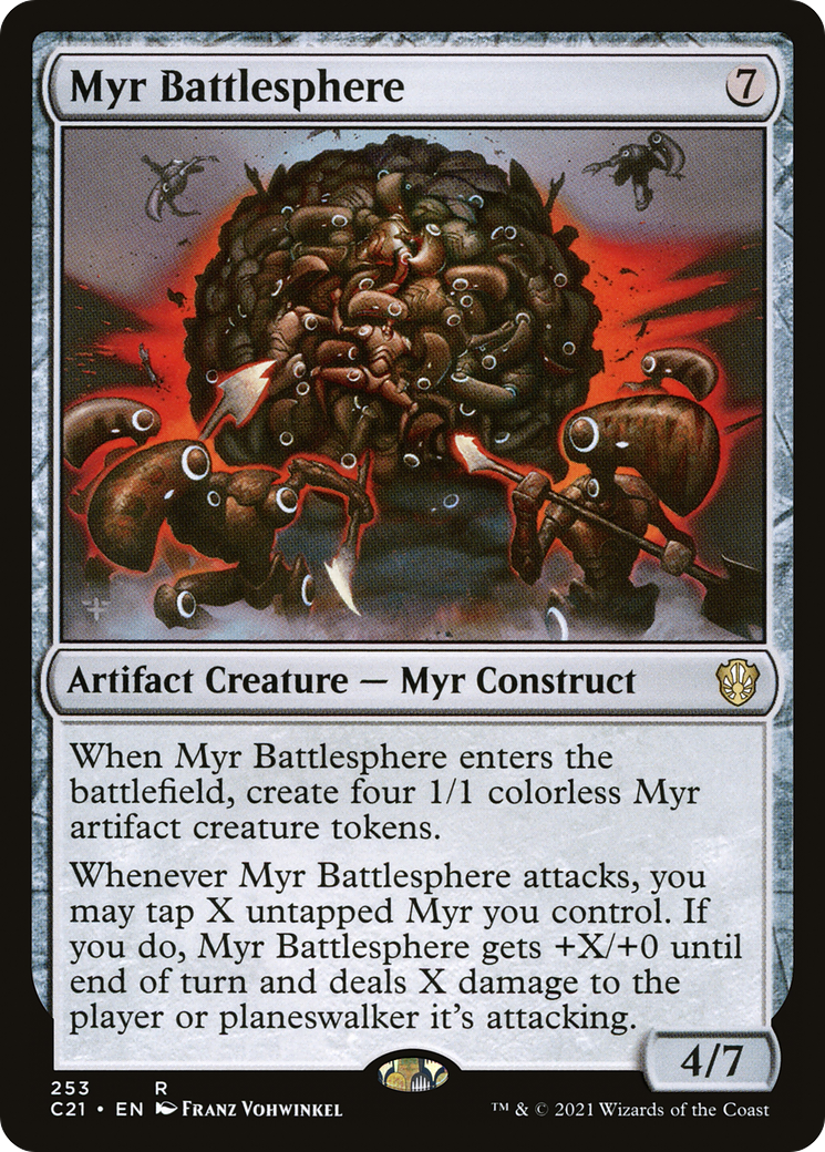 Image of Myr Battlesphere (C21-253) - Commander 2021