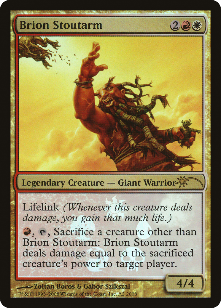 Image of Brion Stoutarm (MEDIA-0A2) - Lorwyn Promos Foil