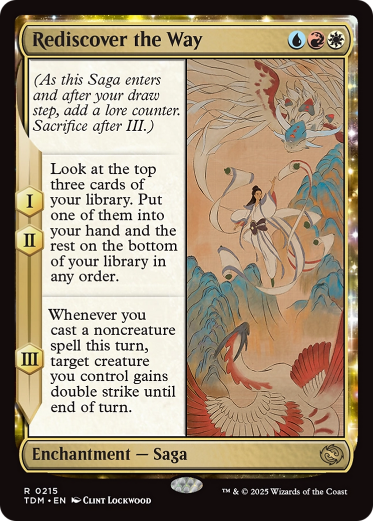 Image of Rediscover the Way (TDM-215) - Tarkir: Dragonstorm: (enchantment) Foil