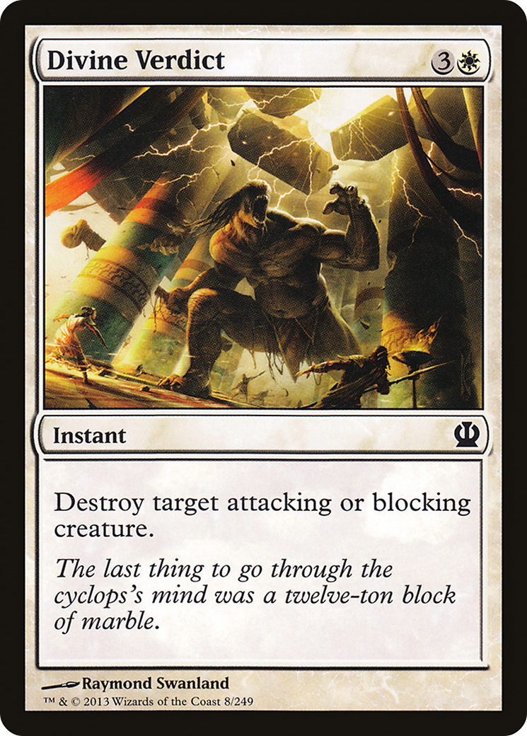 Image of Divine Verdict (THS-008) - Theros Foil