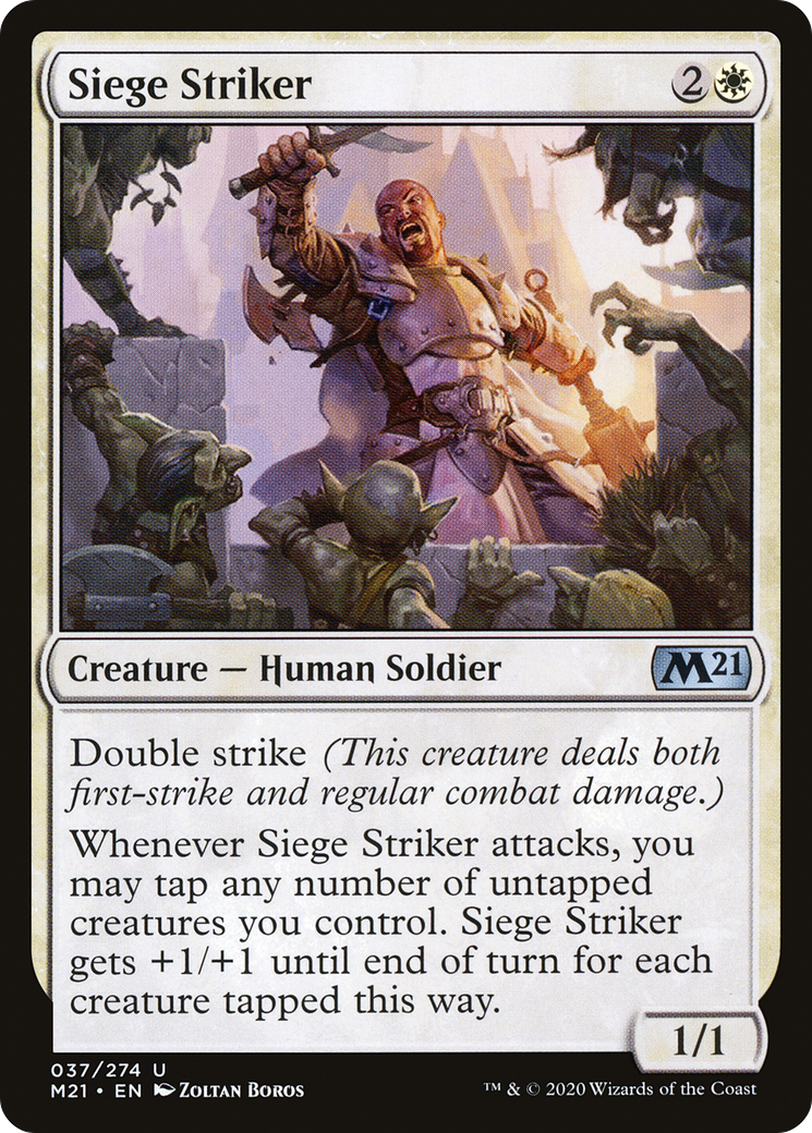 Image of Siege Striker (M21-037) - Core Set 2021 Foil