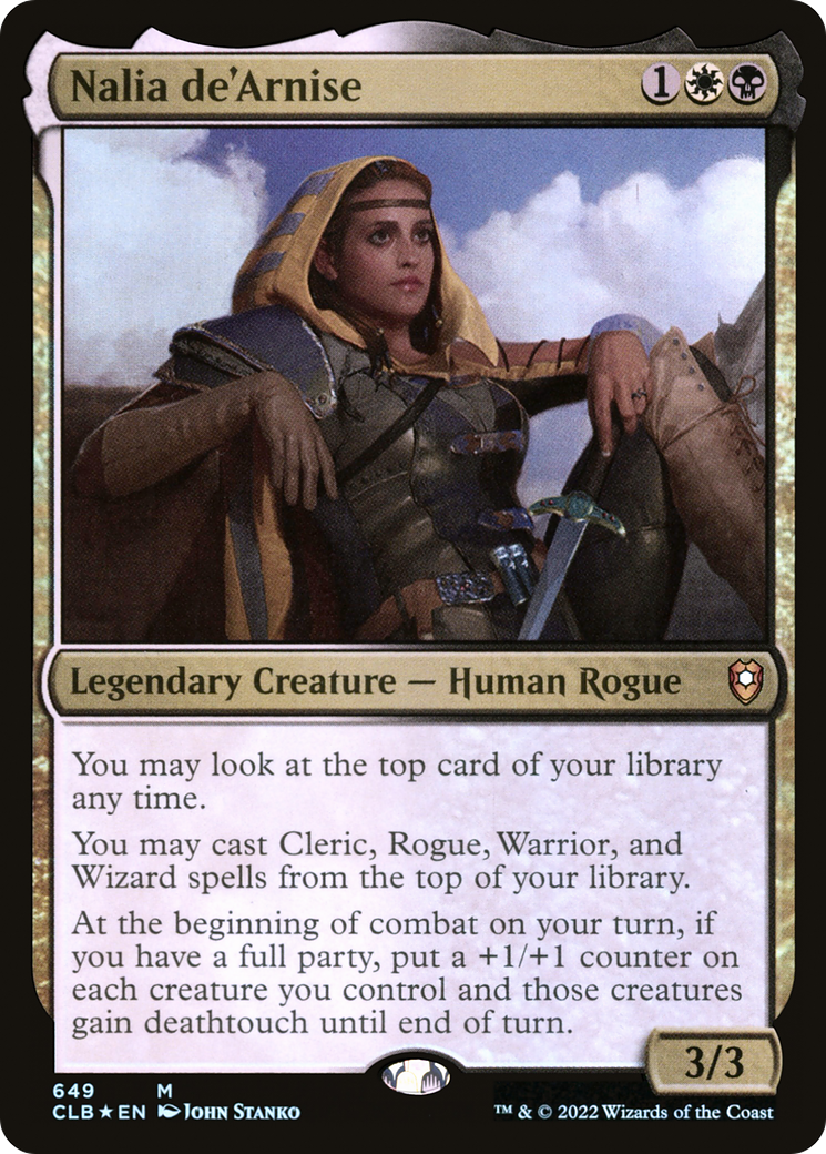 Image of Nalia de'Arnise (CLB-649) - Commander Legends: Battle for Baldur's Gate Foil