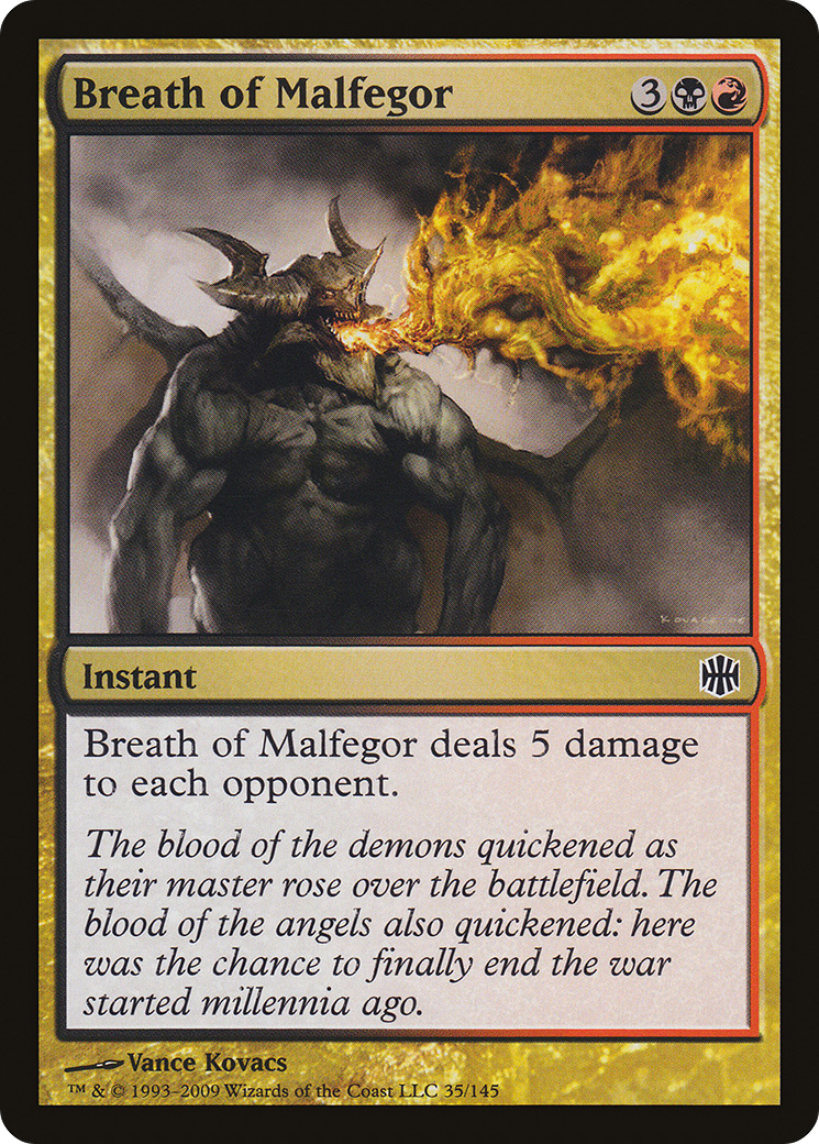 Image of Breath of Malfegor (ARB-035) - Alara Reborn