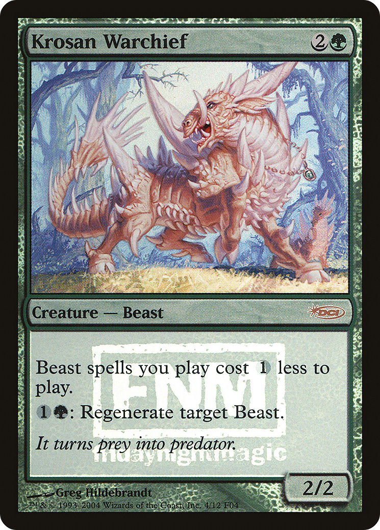 Image of Krosan Warchief (FNM-004) - Friday Night Magic 2004 Foil