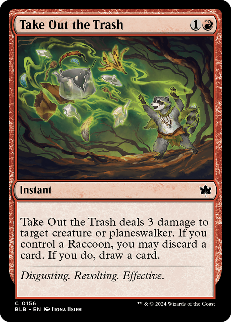 Image of Take Out the Trash (BLB-156) - Bloomburrow Foil