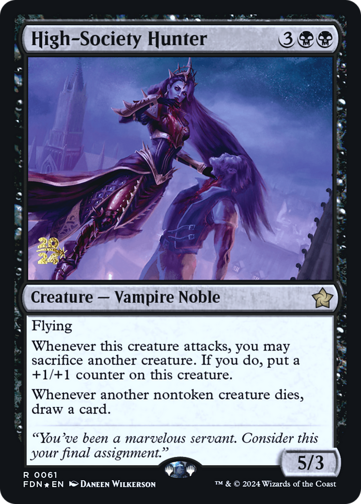 Image of High-Society Hunter (PRE-061) - Foundations Promos Foil