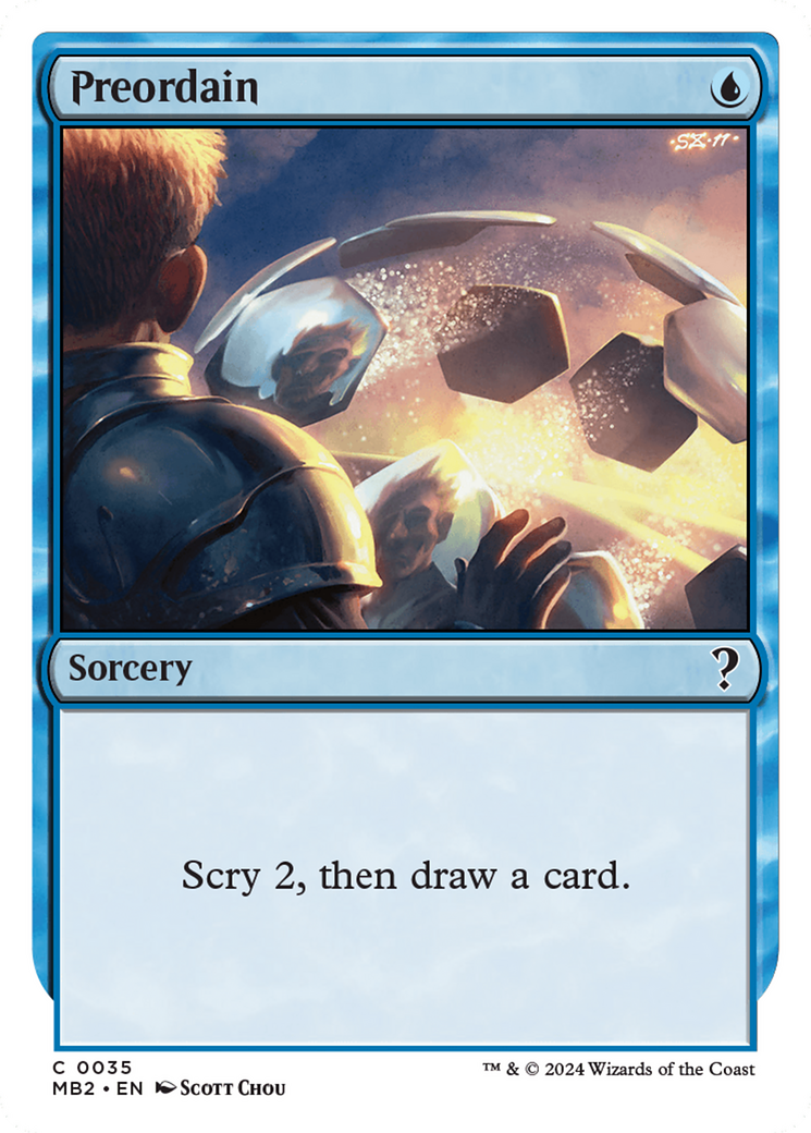 Image of Preordain (White Border) (MB2-035) - Mystery Booster 2