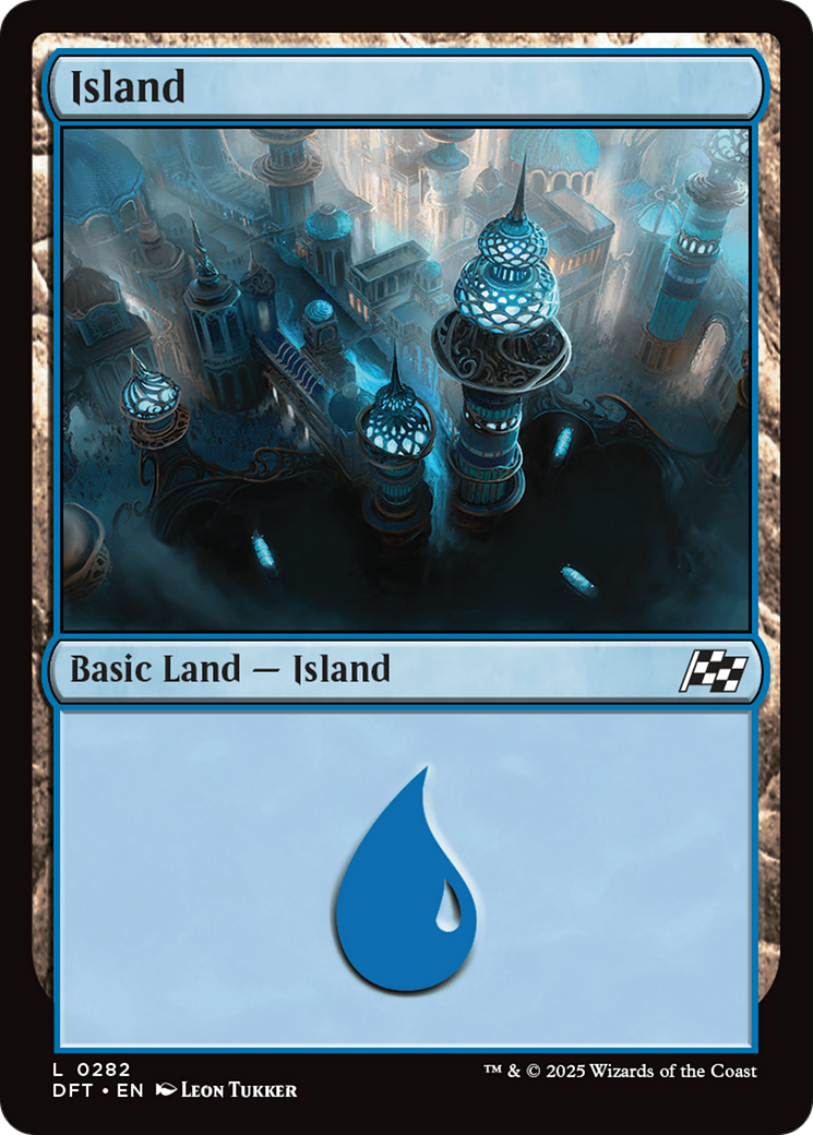 Image of Island (0282) (DFT-282) - Aetherdrift Foil